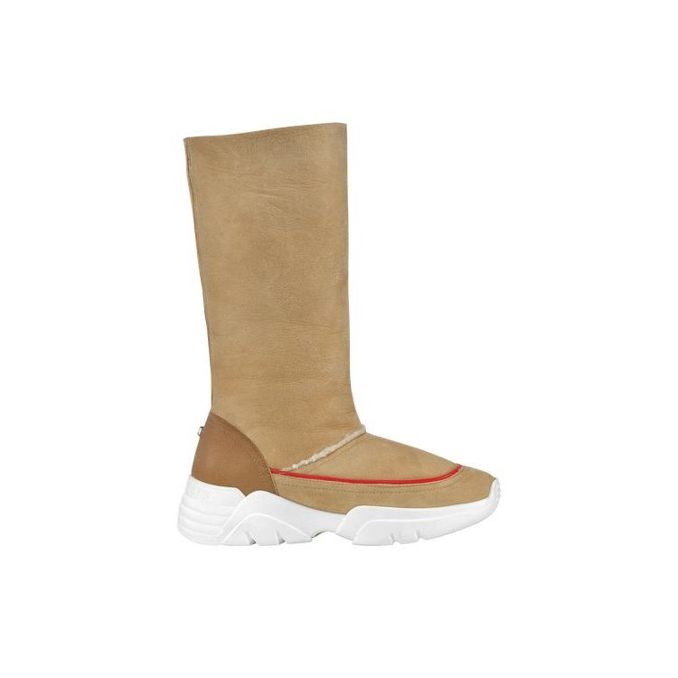 Bottes Longchamp Cuir Beige | 07285-HYIE