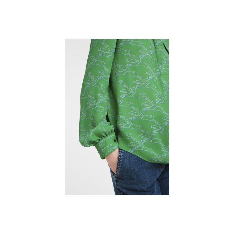 Chemisier Longchamp Synthétique Fibres Vert | 23970-UQOD