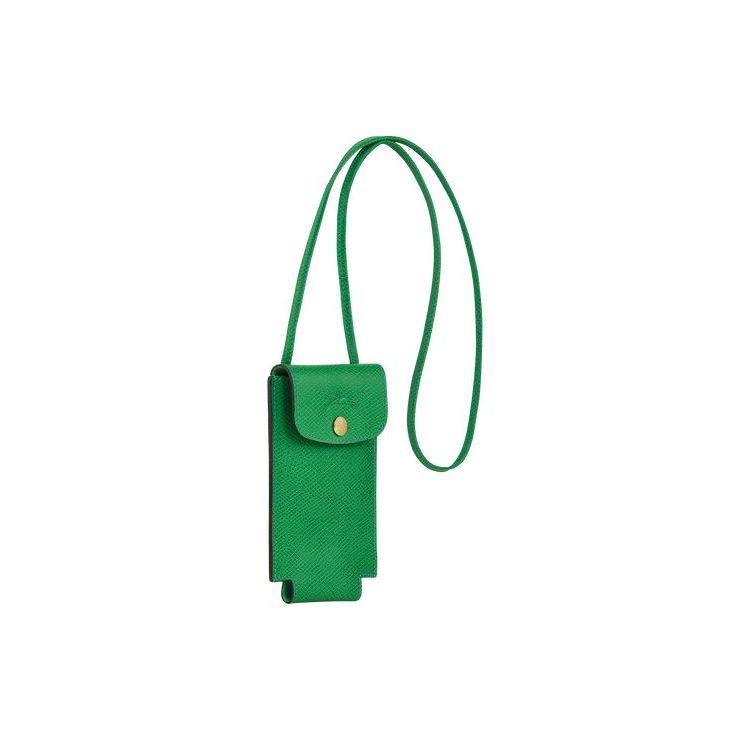 Coque Longchamp With Dentelle Cuir Vert | 63751-RNTJ