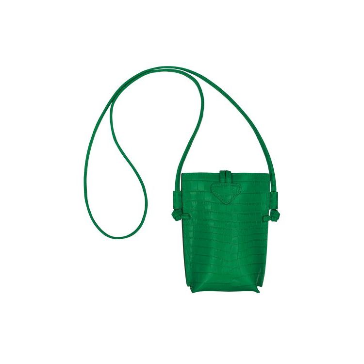 Coque Longchamp With Dentelle Cuir Vert | 79685-WYMZ