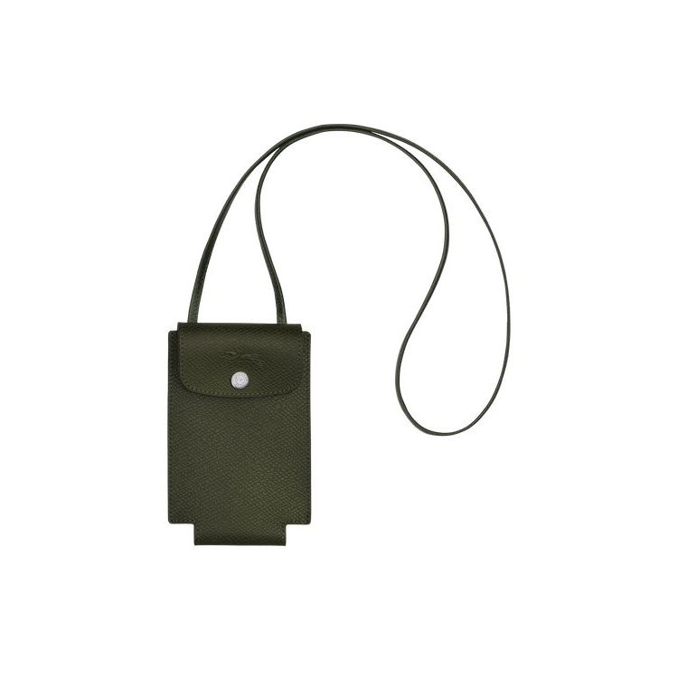 Coque Longchamp With Dentelle Forest Cuir Vert | 10539-KEMA