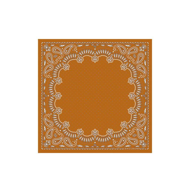 Echarpes Longchamp Scarf 50 Saffron Silk Orange | 79502-BOCK