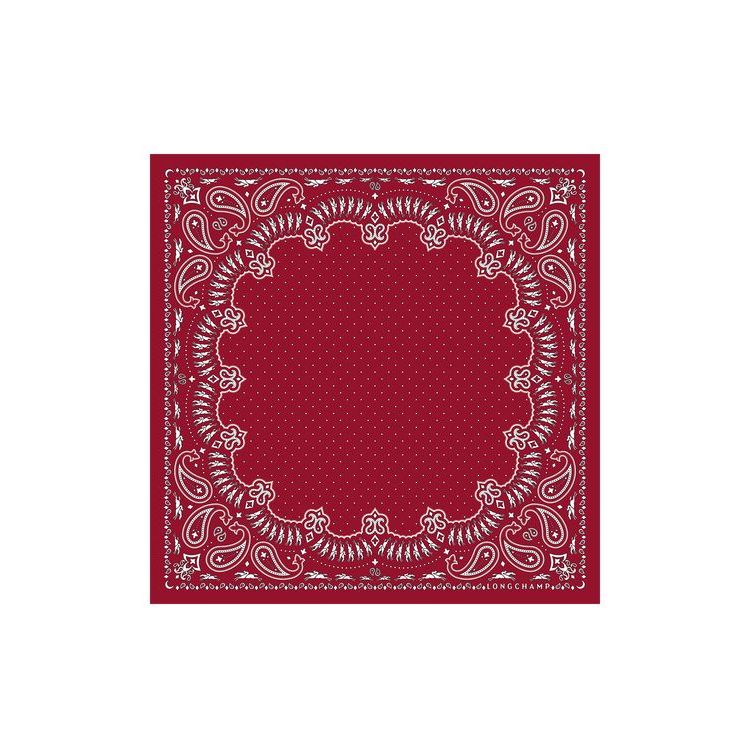 Echarpes Longchamp Scarf 50 Silk Rouge | 59821-AIYJ