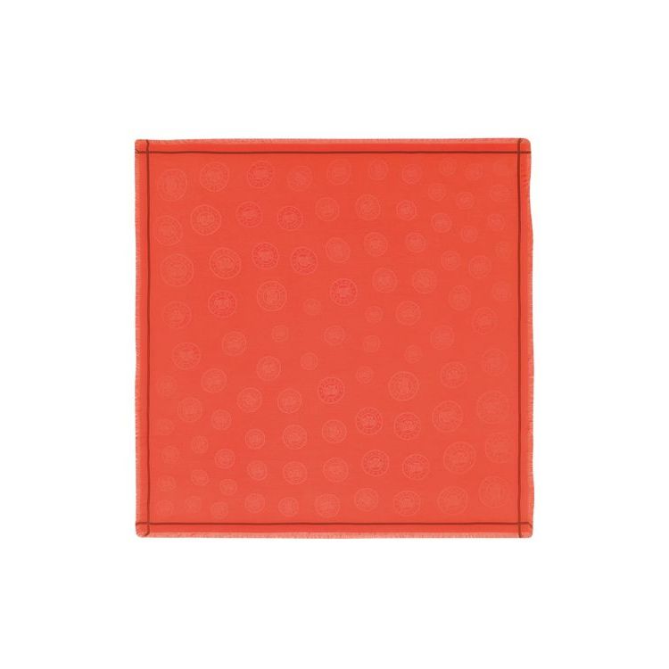 Echarpes Longchamp Shawl Coton Orange | 75812-GFLK