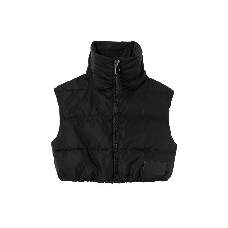 Manteaux Longchamp Corta Puffer Synthétique Fibres Noir | 14892-FAGP