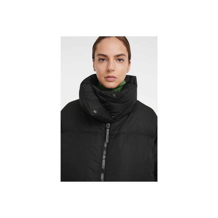 Manteaux Longchamp Long Puffer Synthétique Fibres Noir | 74301-NCLV