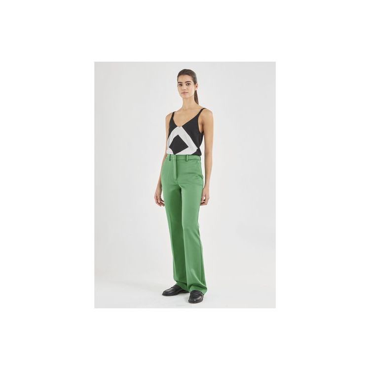 Pantalon Longchamp Trousers Synthétique Fibres Vert | 27918-FDZC