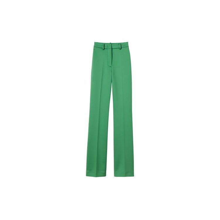 Pantalon Longchamp Trousers Synthétique Fibres Vert | 27918-FDZC