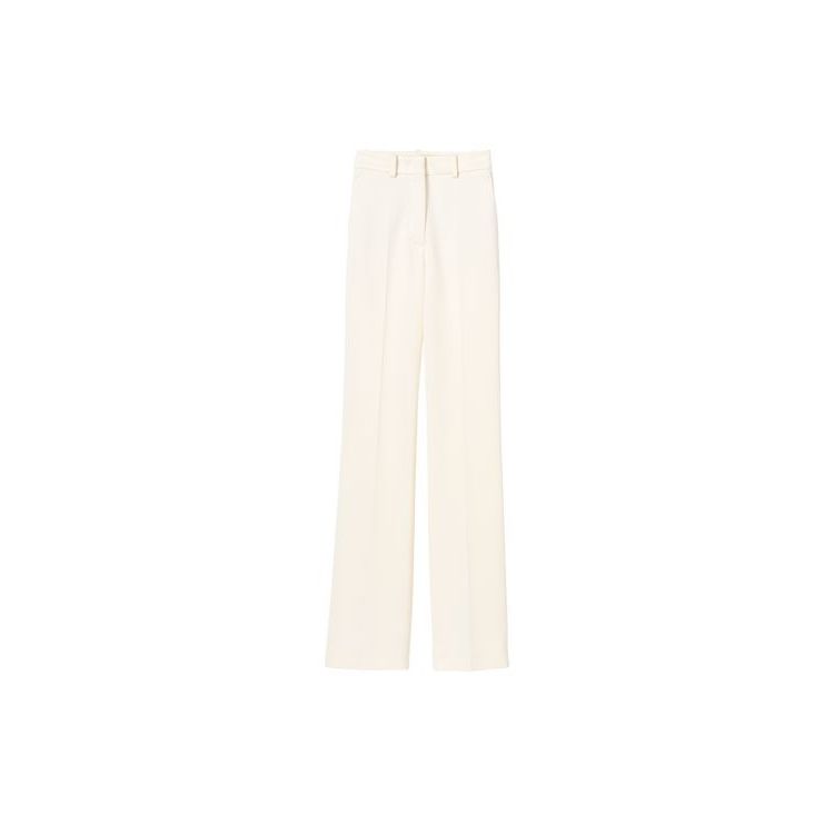 Pantalon Longchamp Trousers Synthétique Fibres Blanche | 36927-WSOM