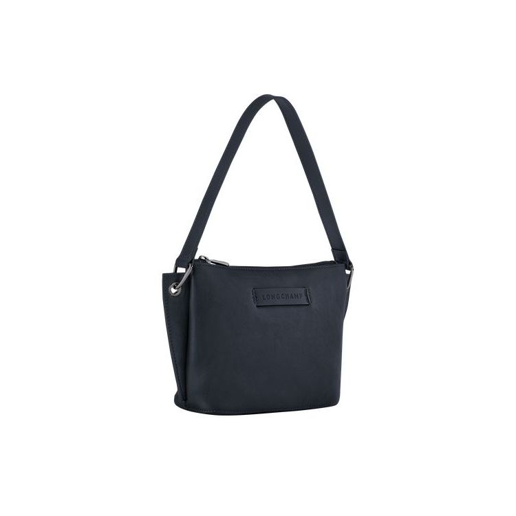 Pochettes Longchamp Pouch Cuir Bleu | 42189-VHTE