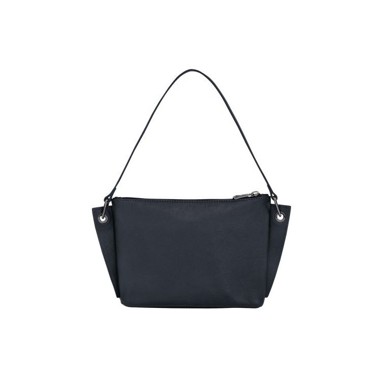 Pochettes Longchamp Pouch Cuir Bleu | 42189-VHTE