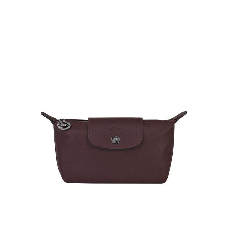 Pochettes Longchamp Pouch Cuir Bordeaux | 29785-DZUC