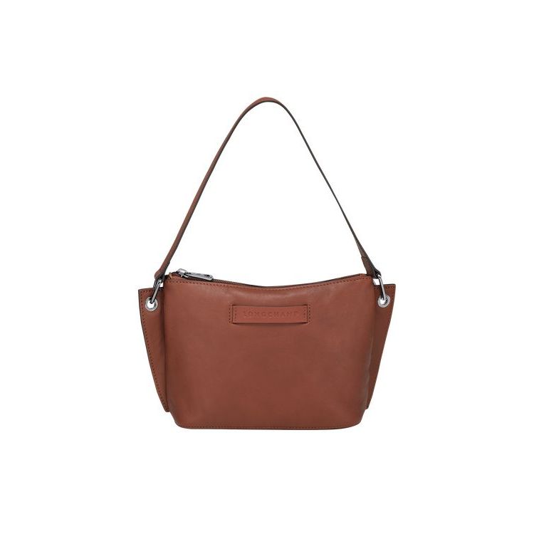 Pochettes Longchamp Pouch Cuir Marron | 58713-WOLE