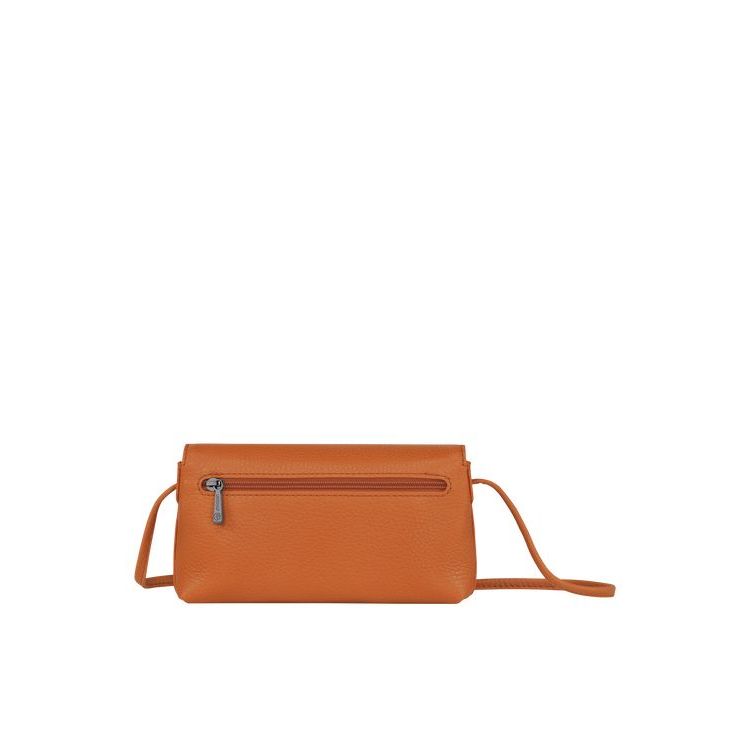 Pochettes Longchamp Pouch Saffron Cuir Orange | 08294-RUDB