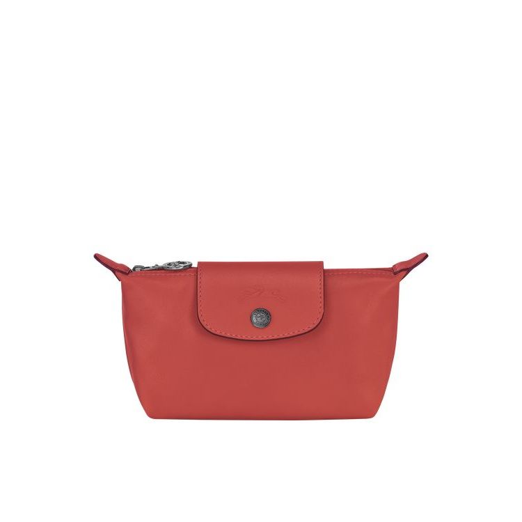 Pochettes Longchamp Pouch Terracotta Cuir Orange | 72346-YSXZ