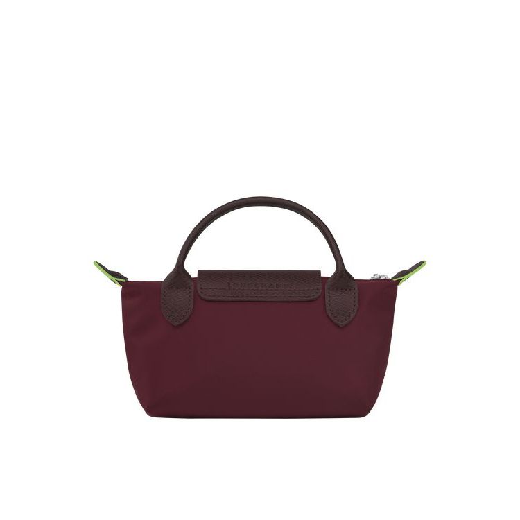 Pochettes Longchamp Pouch With Recycled canvas Bordeaux | 89025-GIXN