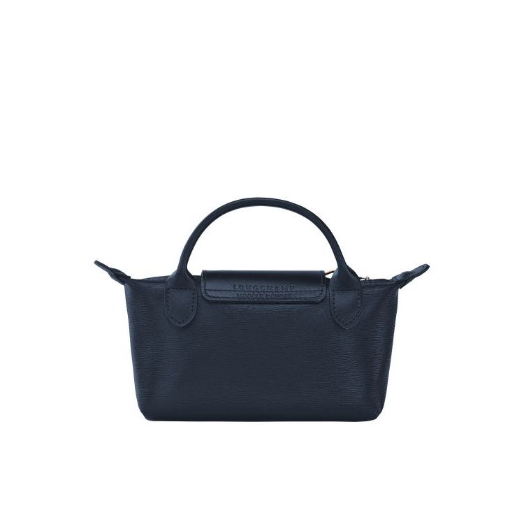 Pochettes Longchamp Pouch With Tela Bleu Marine | 34617-OKTS