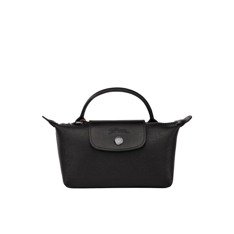 Pochettes Longchamp Pouch With Tela Noir | 85074-QHLJ