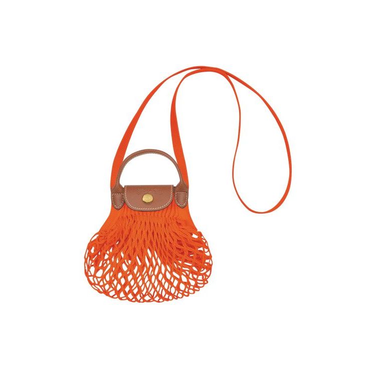 Pochettes Longchamp Xs Tela Orange | 96520-OIZY