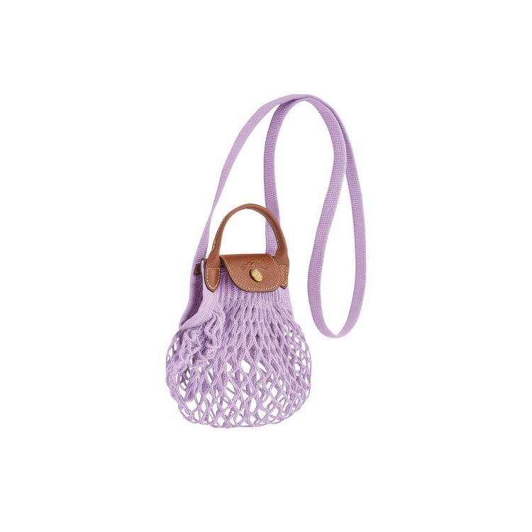 Pochettes Longchamp Xs Tela Violette | 09568-LPIS