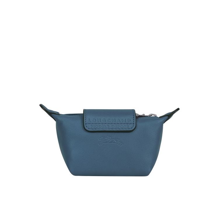 Porte-Cartes Longchamp Cuir Bleu | 73198-WPOL