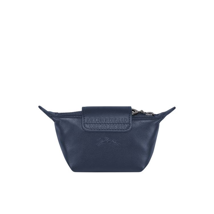 Porte-Cartes Longchamp Cuir Bleu Marine | 38054-JIKD