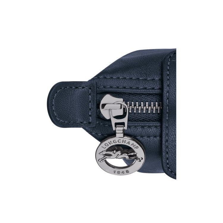 Porte-Cartes Longchamp Cuir Bleu Marine | 38054-JIKD