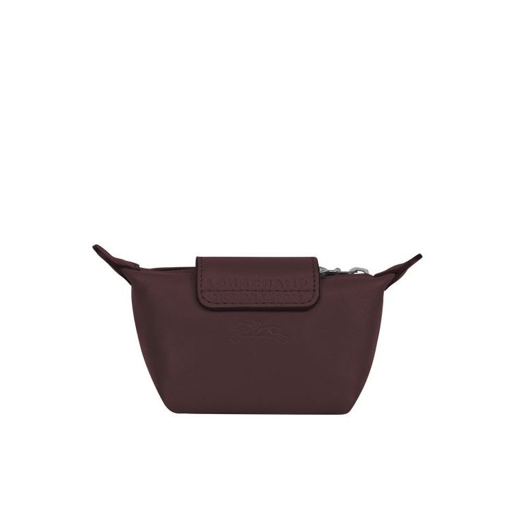 Porte-Cartes Longchamp Cuir Bordeaux | 04269-RLHW