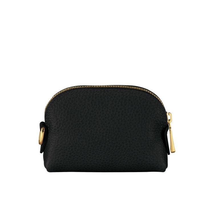 Porte-Cartes Longchamp Cuir Noir | 56829-RBVC