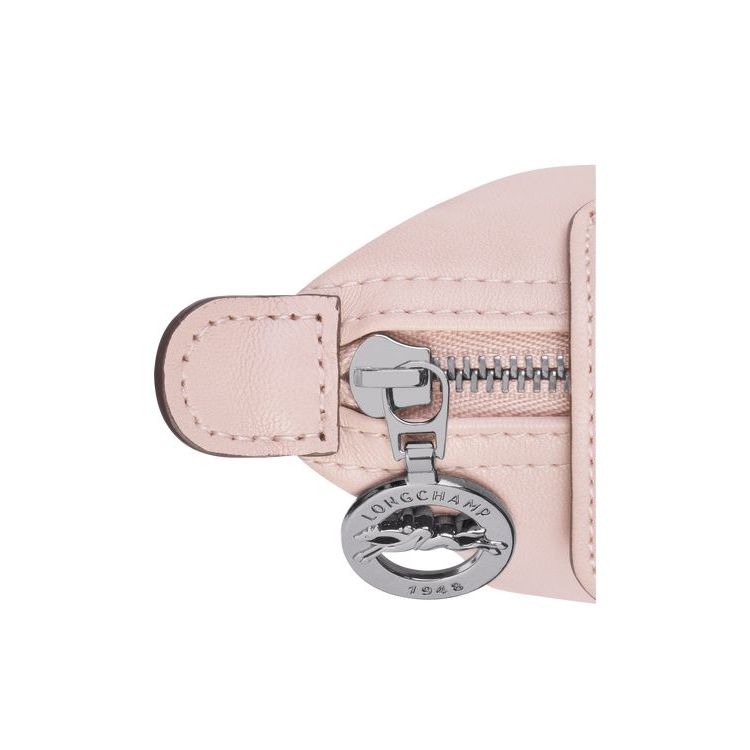 Porte-Cartes Longchamp Cuir Rose | 06914-JRML