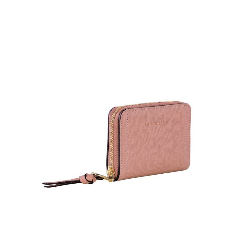 Porte-Cartes Longchamp Cuir Rose | 26407-WMKS