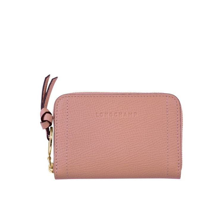 Porte-Cartes Longchamp Cuir Rose | 26407-WMKS