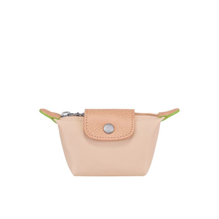 Porte-Cartes Longchamp Flowers Recycled canvas Rose Clair | 35819-EDVL