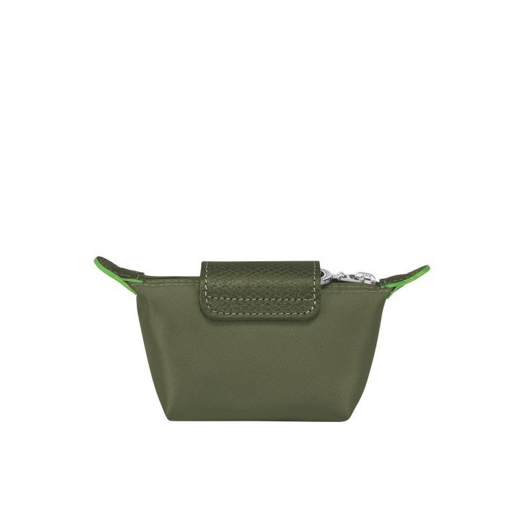 Porte-Cartes Longchamp Forest Recycled canvas Vert | 13865-YSRX