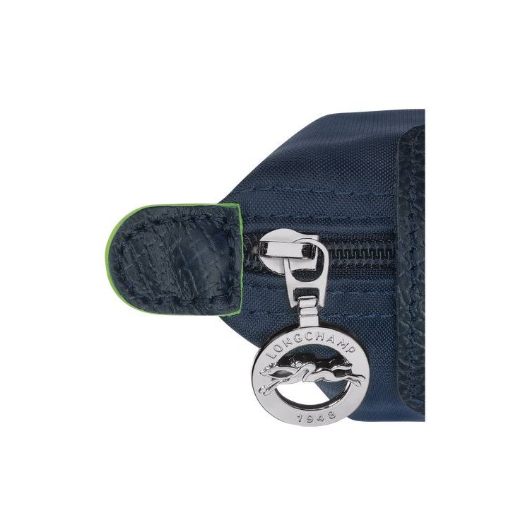 Porte-Cartes Longchamp Recycled canvas Bleu Marine | 96875-PRHE