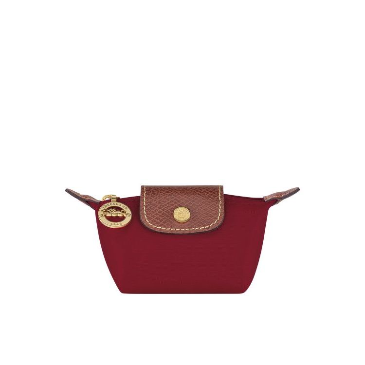 Porte-Cartes Longchamp Recycled canvas Rouge | 36570-KTUG