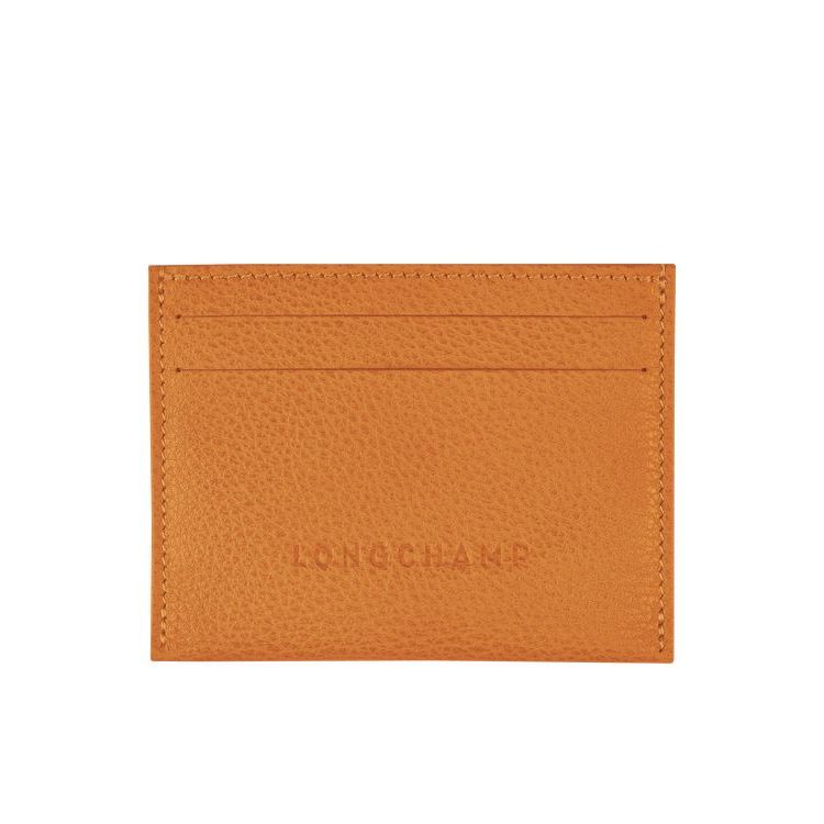 Porte-Cartes Longchamp Saffron Cuir Orange | 03591-FQEG