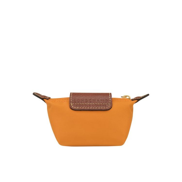 Porte-Cartes Longchamp Saffron Recycled canvas Orange | 96472-BYTX