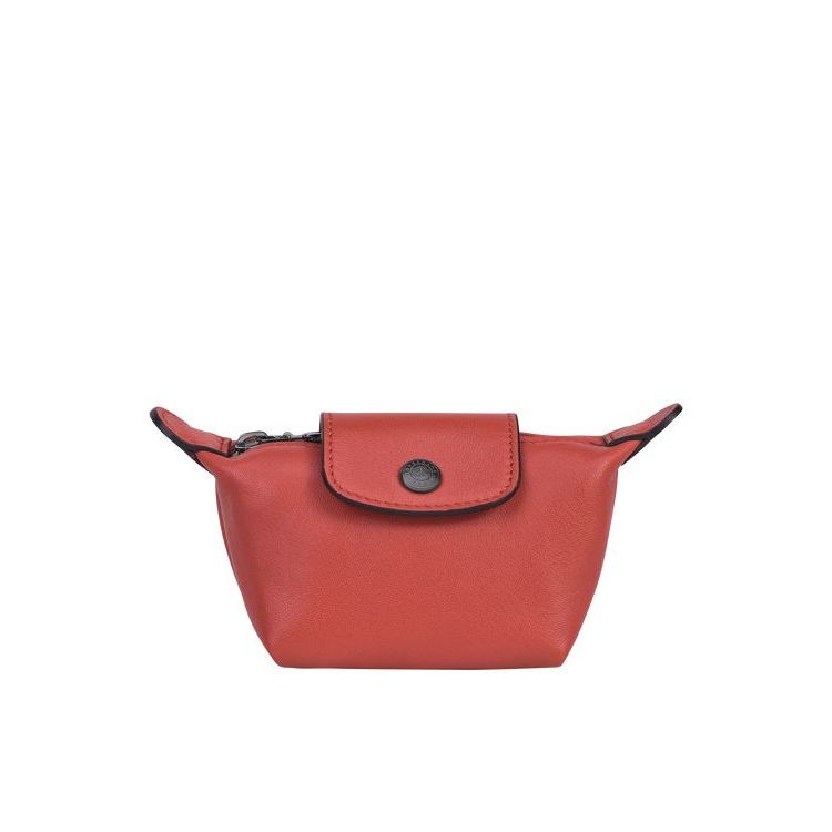 Porte-Cartes Longchamp Terracotta Cuir Orange | 30148-SKJV