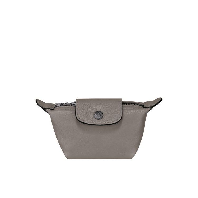 Porte-Cartes Longchamp Turtledove Cuir Grise | 58493-DGLF