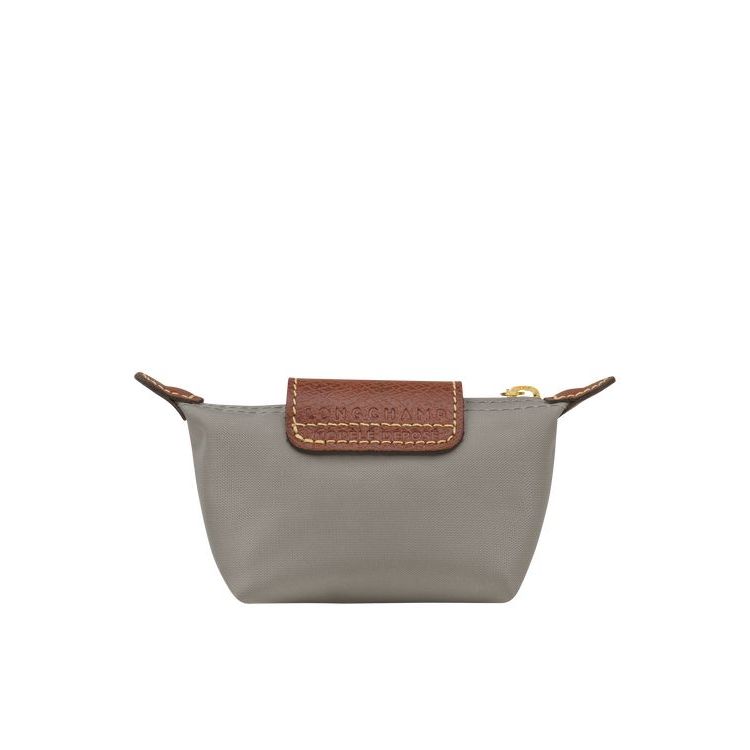 Porte-Cartes Longchamp Turtledove Recycled canvas Grise | 42901-RXFD