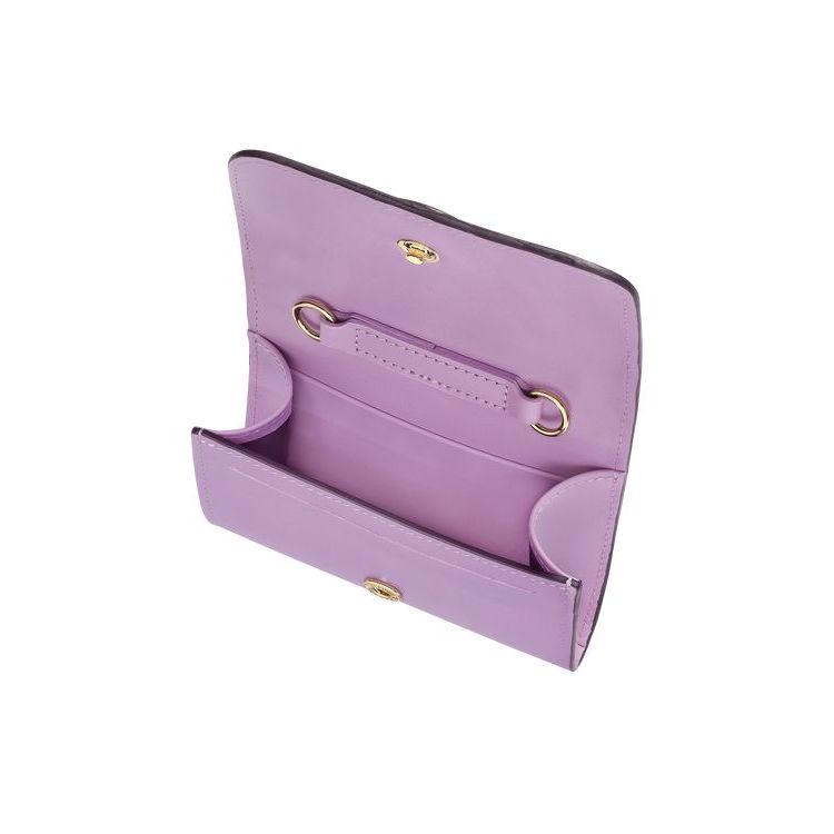 Porte-Cartes Longchamp With Cuir Violette | 21038-LKGU