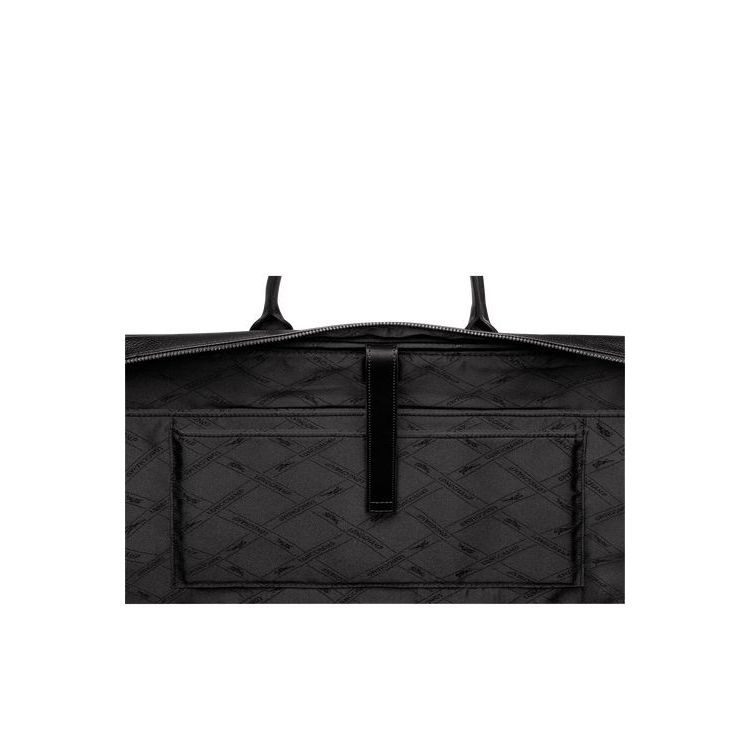 Porte-Documents Longchamp Briefcase L Cuir Noir | 73198-XGFM