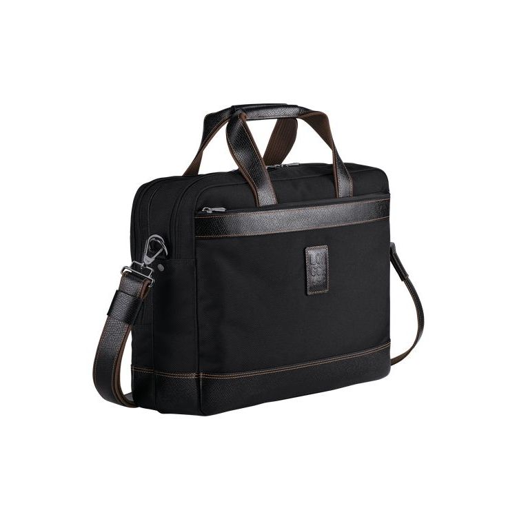 Porte-Documents Longchamp Briefcase L Tela Noir | 73018-WQOU