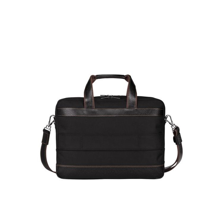 Porte-Documents Longchamp Briefcase L Tela Noir | 73018-WQOU