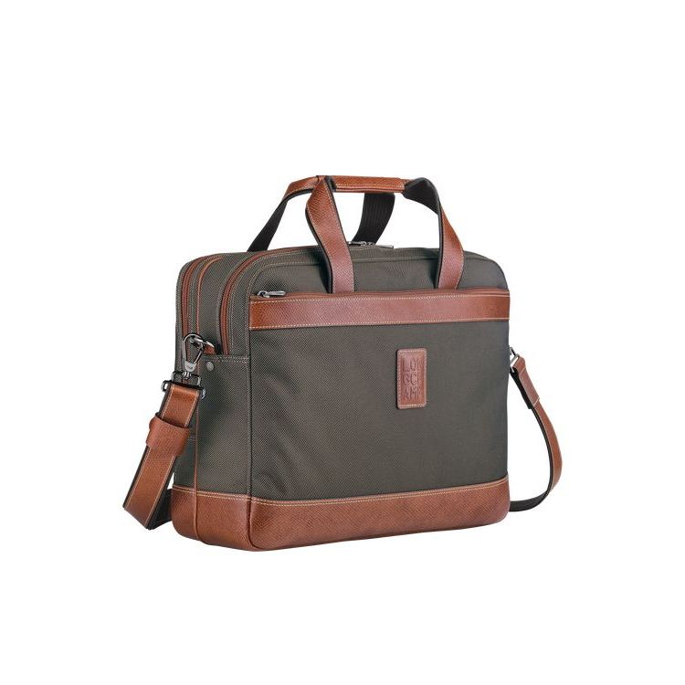 Porte-Documents Longchamp Briefcase L Tela Marron | 91045-IFAB