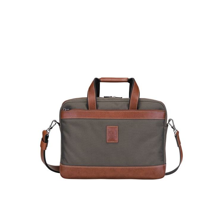 Porte-Documents Longchamp Briefcase L Tela Marron | 91045-IFAB