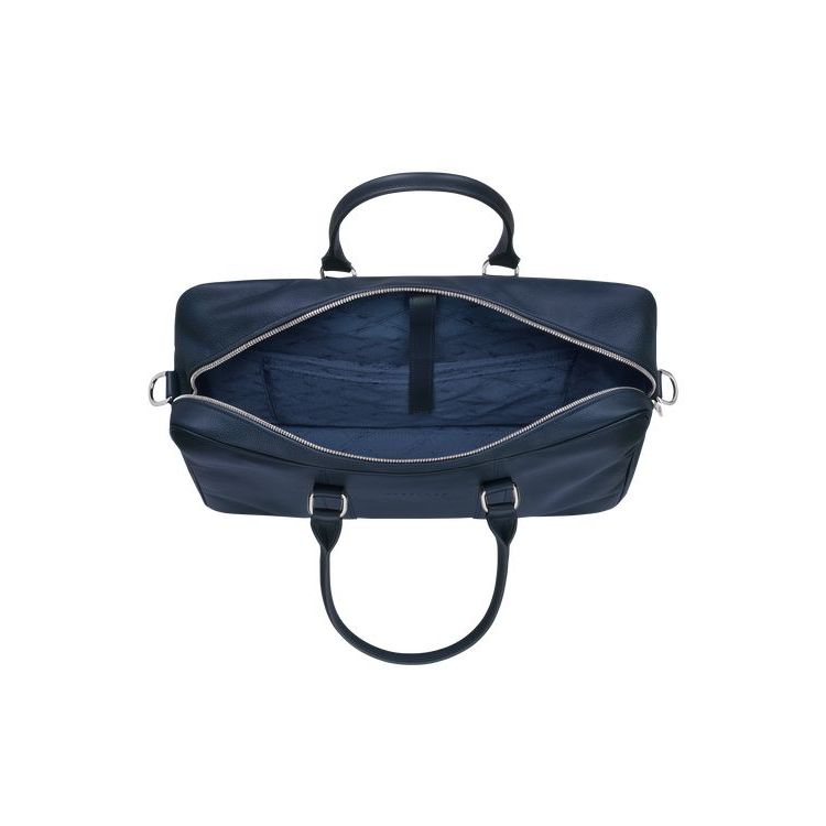 Porte-Documents Longchamp Briefcase M Cuir Bleu Marine | 20185-KWNC