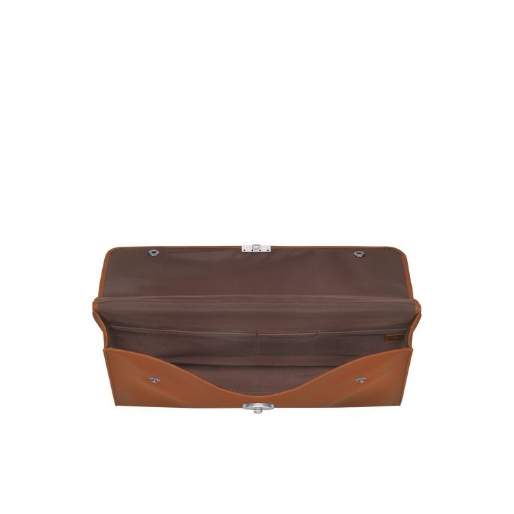 Porte-Documents Longchamp Briefcase S Caramel Cuir Marron | 01972-SEOP