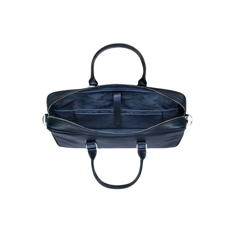 Porte-Documents Longchamp Briefcase S Cuir Bleu Marine | 16250-IUET